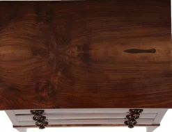 Kleine antike Biedermeier Kommode aus Nussholz, 1820