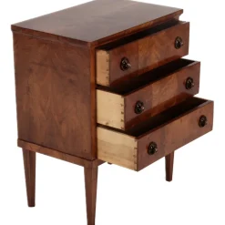 Kleine antike Biedermeier Kommode aus Nussholz, 1820