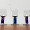 Kleine Deutsche Design Gläser von Regina Kaufmann für Glashagen Hütte, 4er Set