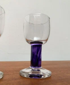 Kleine Deutsche Design Gläser von Regina Kaufmann für Glashagen Hütte, 4er Set