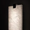 Kleine glänzende schwarze Kinkairo Wandlampe von Alabastro Italiano