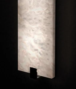 Kleine glänzende schwarze Kinkairo Wandlampe von Alabastro Italiano