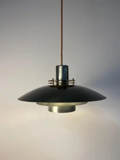 Kleine Leto Louvered Lampe aus versilbertem Kupfer von Top Lamper