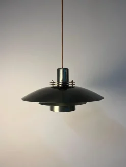 Kleine Leto Louvered Lampe aus versilbertem Kupfer von Top Lamper
