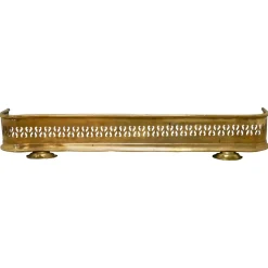 Kleiner viktorianischer Kotflügel aus durchbrochenem Messing, 1880er