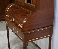 Kleiner zylinderförmiger Louis XVI Sekretär