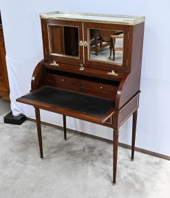 Kleiner zylinderförmiger Louis XVI Sekretär