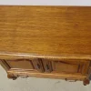 Kleines Sideboard aus heller Eiche mit drehbarer Platte, 1980er