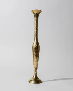 Kleine Vintage Vase aus Messing, 1960er