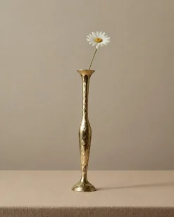 Kleine Vintage Vase aus Messing, 1960er