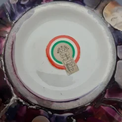 Künstlerische mehrfarbige kugelförmige Keramikvase von SEC, Italien, 1970
