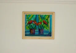 Knut Lindström, Fönster (Fenster), 1973, Öl auf Leinwand, Gerahmt