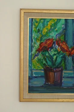Knut Lindström, Fönster (Fenster), 1973, Öl auf Leinwand, Gerahmt