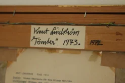 Knut Lindström, Fönster (Fenster), 1973, Öl auf Leinwand, Gerahmt