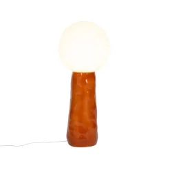 Kokeshi High White Acetato Terrakotta Stehlampe von Pulpo