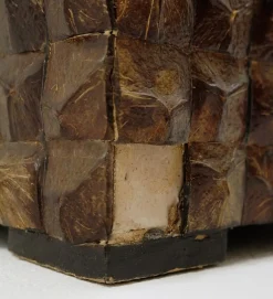 Kokosnuss-Mosaik-Pflanzenhalter, 2 . Set