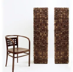 Kokosnuss-Mosaik-Pflanzenhalter, 2 . Set