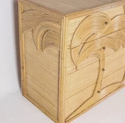 Kommode aus Rattan mit Schubladen aus Bast