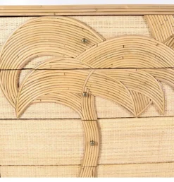 Kommode aus Rattan mit Schubladen aus Bast