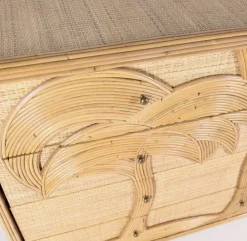 Kommode aus Rattan mit Schubladen aus Bast