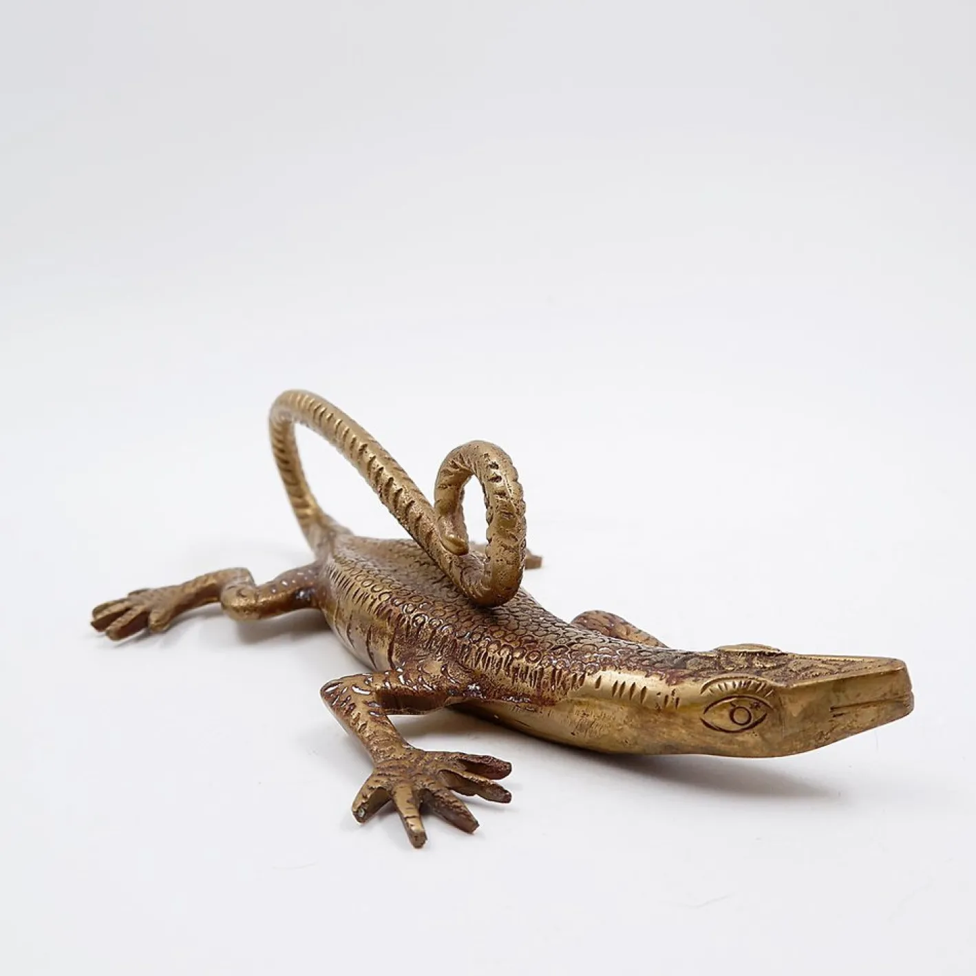 Komodo Eidechsengriff aus Messing