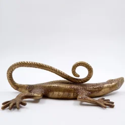 Komodo Eidechsengriff aus Messing