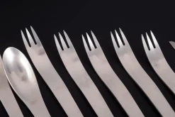Komplettes Service für Fünf Personen von Arne Jacobsen für Georg Jensen, 1970er, 15er Set