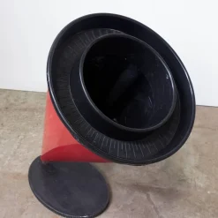 Konischer Kunststoff Papierkorb von Angelo Cortesi & Sergio Chiappa-Gatto für Kartell, 1989