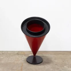Konischer Kunststoff Papierkorb von Angelo Cortesi & Sergio Chiappa-Gatto für Kartell, 1989