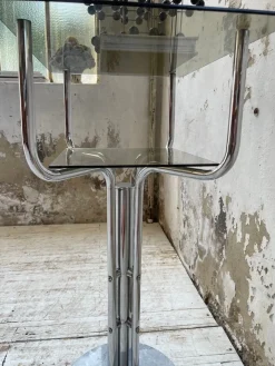 Konsolentisch aus Glas & Marmor, 1980er