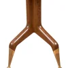 Konsolentisch aus Nussholz mit Beinen aus Messing von Gio Ponti, 1950er