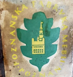 Konsolentisch mit Intarsie von Pozna Furniture Factory, 1950er