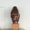Kopfskulptur, 1930er, Holz & Gesso