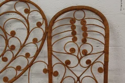Kopfteil aus Pfau Rattan, 1970er