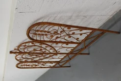 Kopfteil aus Pfau Rattan, 1970er