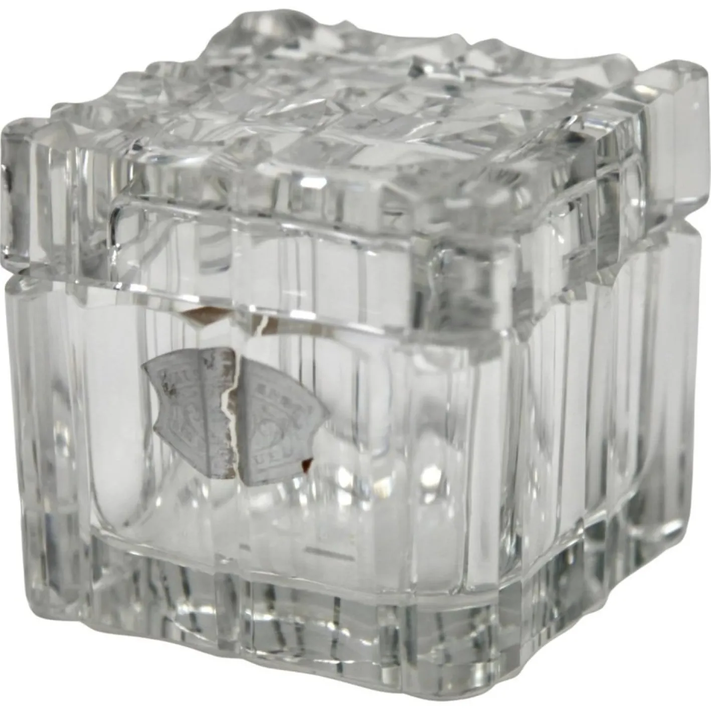 Kristallglas Set von Val Saint Lambert, Belgien, 1950er, 3er Set