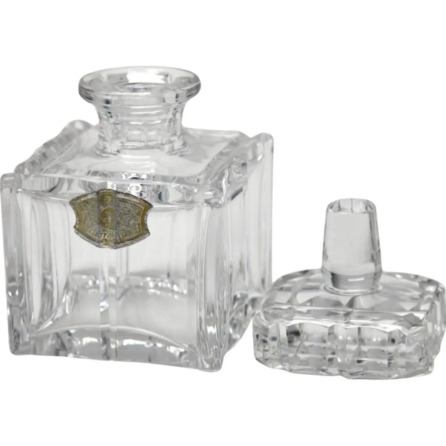 Kristallglas Set von Val Saint Lambert, Belgien, 1950er, 3er Set