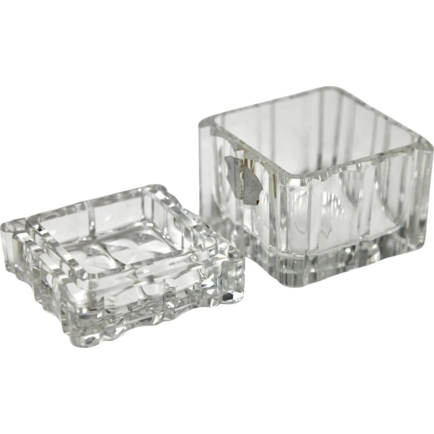 Kristallglas Set von Val Saint Lambert, Belgien, 1950er, 3er Set