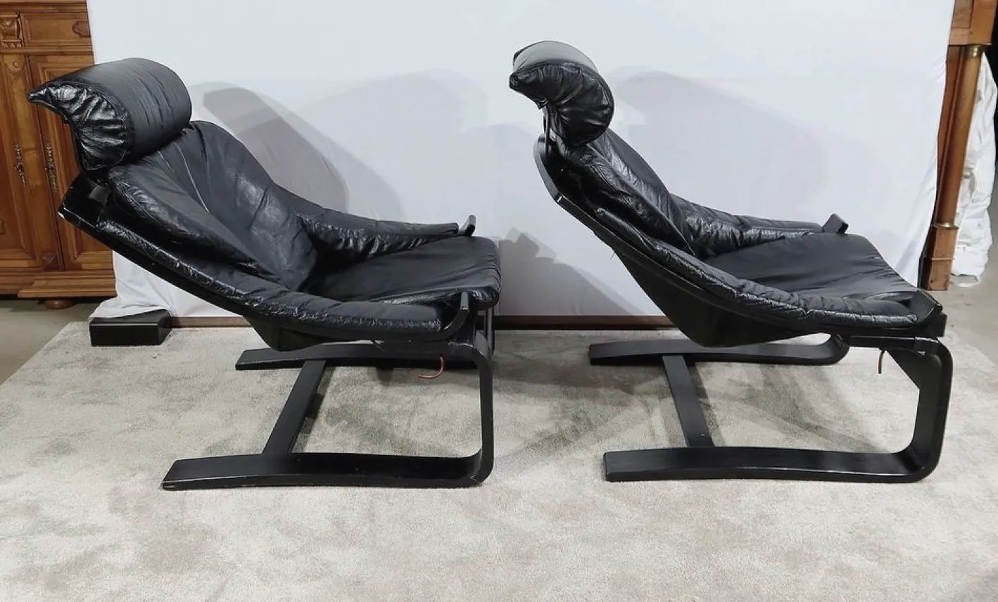 Kroken Lounge Set von Ake Fribyter für Nelo, 1974, 3er Set