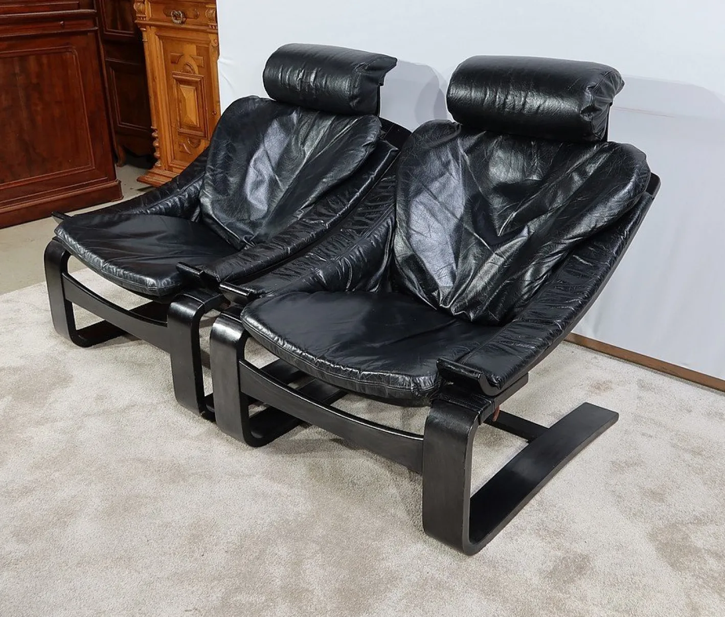 Kroken Lounge Set von Ake Fribyter für Nelo, 1974, 3er Set