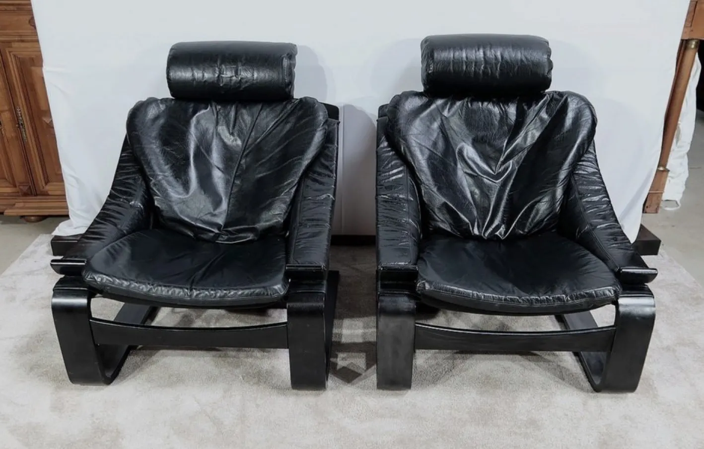 Kroken Lounge Set von Ake Fribyter für Nelo, 1974, 3er Set