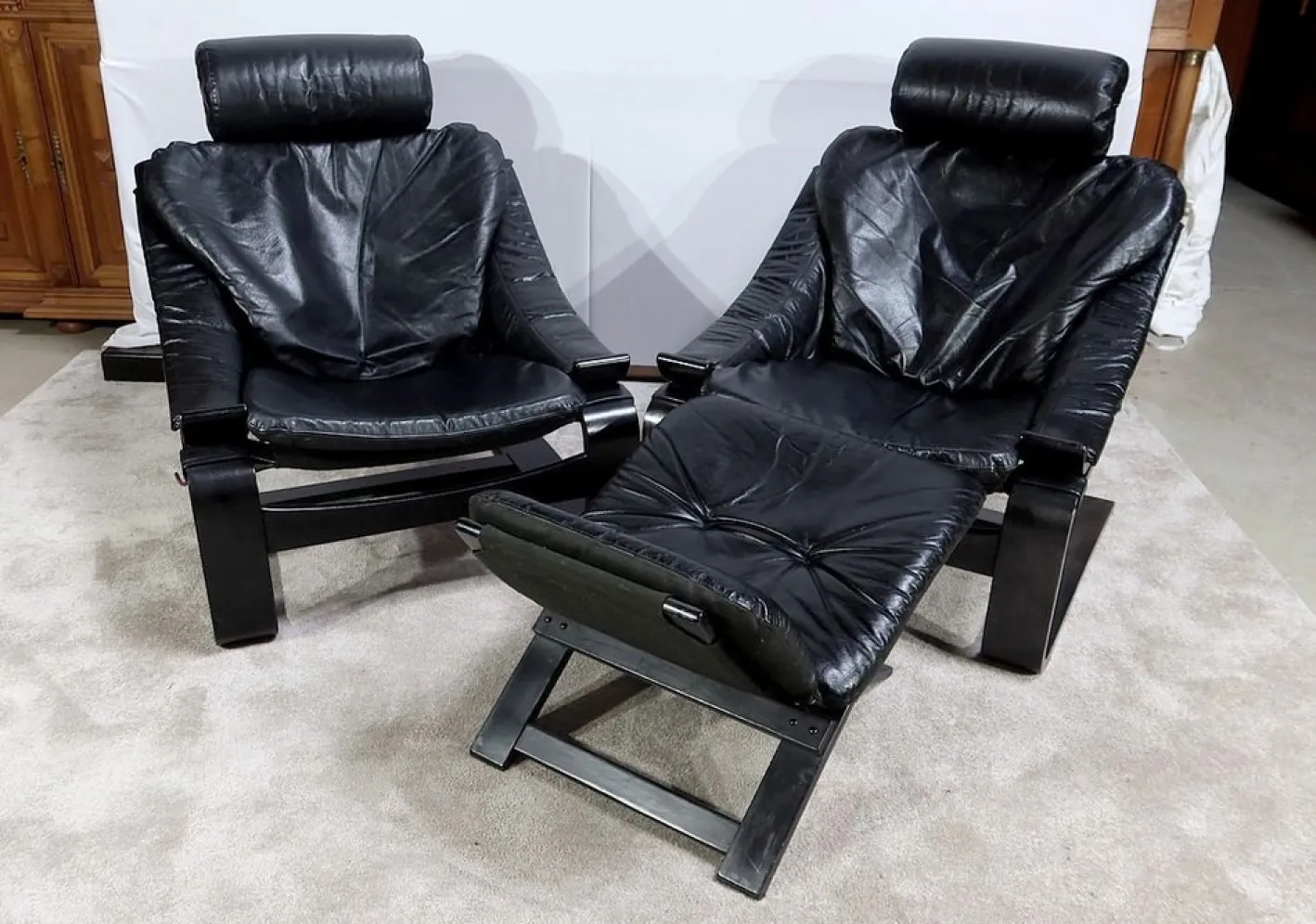 Kroken Lounge Set von Ake Fribyter für Nelo, 1974, 3er Set