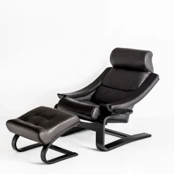 Kroken Sessel & Fußhocker von Ake Fribytter für Roche Bobois, Frankreich, 2000er