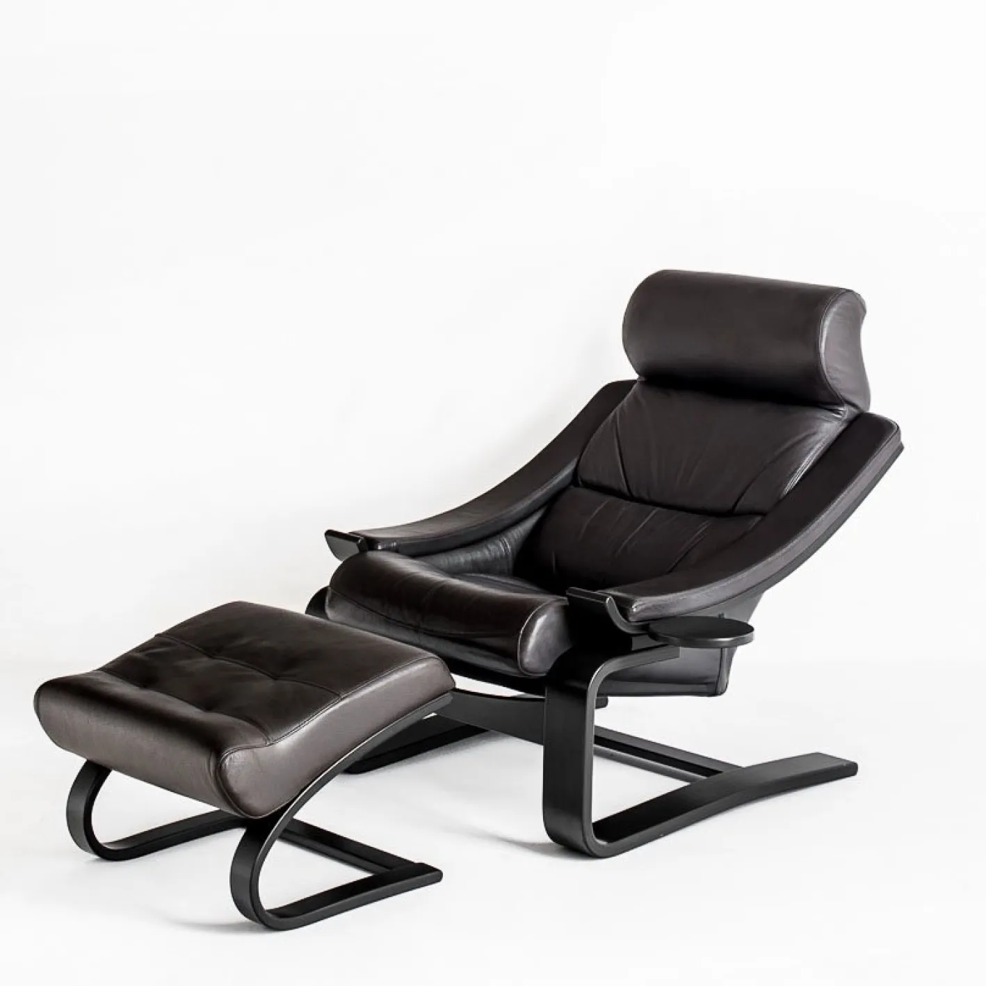 Kroken Sessel & Fußhocker von Ake Fribytter für Roche Bobois, Frankreich, 2000er
