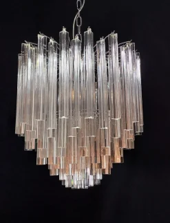 Kronleuchter aus Muranoglas im Stil von Venini, 1970er