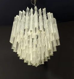 Kronleuchter aus Muranoglas im Stil von Venini, 1970er