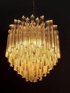 Kronleuchter aus Muranoglas im Stil von Venini, 1970er