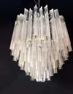 Kronleuchter aus Muranoglas im Stil von Venini, 1970er