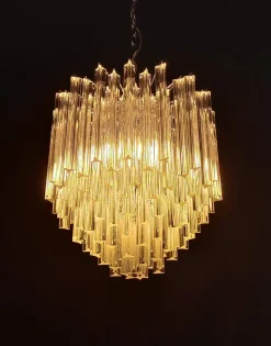 Kronleuchter aus Muranoglas im Stil von Venini, 1970er