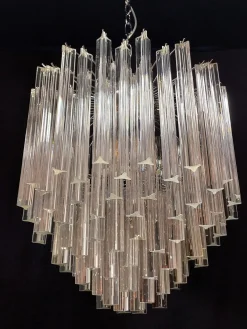 Kronleuchter aus Muranoglas im Stil von Venini, 1970er